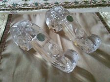 Lenox Dual Fine German Swirl Crystal pair Candle Holder   picture