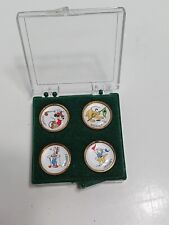 Vtg. Disney Brass Golf Markers Mickey,Goofy,Pluto,Donald picture