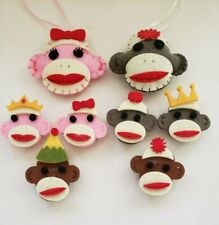 Sock Monkey  Clips Set of 6 Sachets Set Of 2 Clips   2764 picture