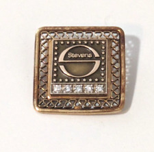 Vintage J P STEVENS Co Textiles Industries 12K Gold Fill Pin 5 Diamonds Employee picture