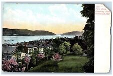 c1905's View From Downing Park Building Newburgh New York NY Antique Postcard picture