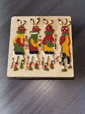 Native American Indian Navajo Hopi Sand Painting Miniature Magnet 2” picture
