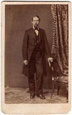 1862 CDV B.R. SWIFT BEARDED MAN IN SUIT NAMED CIVIL WAR ERA picture