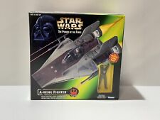 1997 Star Wars Power of the Force POTF A-Wing Fighter & Pilot Sealed New picture