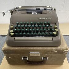 Vintage 1950’s SMITH-CORONA “Floating Shift” Typewriter *With Tweed Travel Case* picture