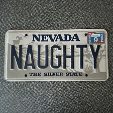 Vintage 80s 90s Nevada Personal Vanity NAUGHTY License Plate Expired 😈 picture