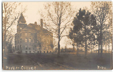 RPPC PARKER COLLEGE Winnebago, Minnesota 1910s Vintage Photo Postcard picture