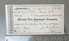 Antique 1872 Mutual Fire Insurance Company, Lehigh County, PA picture
