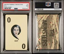 RARE VINTAGE 1964 MILTON BRADLEY MUNSTERS LILY CARD GAME ROOKIE PSA 7 NEAR MINT picture