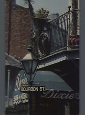 Bourbon Streets New Orleans Vintage Postcard picture
