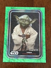 2023 Topps Star Wars Flagship - Yoda - #90 Green Foil Parallel /499 picture
