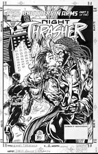 The New Warriors : Night Thrasher #8 Cover Original Art By David Boller 1994 picture