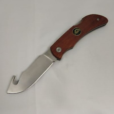 Outdoor Edge Pocket Hook Lockback Wood Folding Stainless Pocket Knife picture