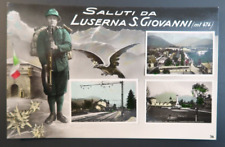 1935 Saluti da Lusernia S. Giovanni mt 474 Vintage Postcard Italy Ediz Tolossano picture