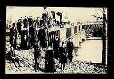 c1880's Photo of B&P  Steam Locomotive, 1st Train Over Bridge, Mills Creek Pa. picture