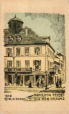 Napoleon House New Orleans Louisiana Artist MH Hobbs Postcard Unposted picture