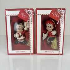 Lenox Disney 2019 Merry Mickey & Minnie Ornament Figurine Annual Mouse Christmas picture