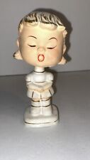 Vintage Enesco Bobble Head Kiss Me Girl figurine nodder picture