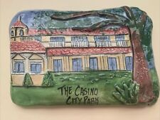 NEW ORLEANS CLAY CREATIONS HAND PAINTED WALL PLAQUE- CASINO CITY PARK picture