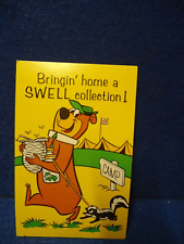 1950s POSTCARD YOGI BEAR WITH SKUNK & BEES, BRING HOME A SWELL COLLECTION  CAMP picture