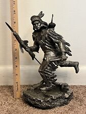 THE FRANKLIN MINT JIM PONTER CROW SCOUT PEWTER SCULPTURE 10” TALL LTD ED OF 4500 picture