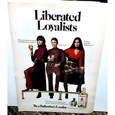 Vintage 1971 Ballantine Whiskey Liberated Loyalists Ad Original epherma picture