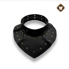 Medieval Leather Gorget with Steel Plates - HEMA/WMA Combat Neck Protection picture