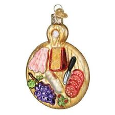 Old World Christmas CHARCUTERIE BOARD (32486) Glass Ornament w/ OWC Box picture