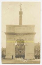 INDIANAPOLIS, Ind. ~ WWI Victory Arch, welcome home parade ~ 1919 RPPC postcard picture