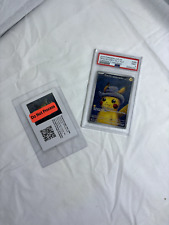 PSA 9 2023 Pikachu Grey Felt Hat Pokemon X Van Gogh Promo Card NM-MT #085 picture