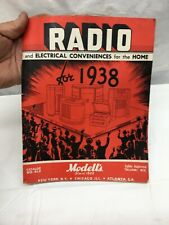 Vtg 1938 Radio Manual Eletrical Conveniences for the Home Order Catalog for 1938 picture