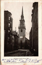 Postcard MA Old North Church Boston Massachusetts 1907 picture