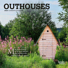 Browntrout Outhouses 2024 7 x 7 Mini Calendar w picture
