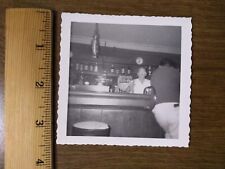 vintage bar photo b&w 40s 50s ? undated velox kodak bar pub alcohol picture