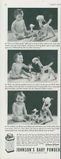1938 Johnsons Baby Powder Baby Toy Lamb Sheep Downy Soft Vintage Print Ad LHJ2 picture