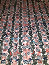 Vintage Handmade 87 X 88 hand knotted quilt  picture