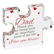 Birthday Gift - Engraved Acrylic Block Puzzle Birthday Gifts for 3.35 x Dad picture