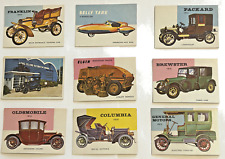 1954 Topps WORLD on WHEELS Trading Cards (9) Ford/Olds/Packard Lot #21 EX/NRMT picture