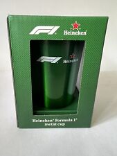 NEW Heineken Beer F1 Formula 1 Racing Metal Cup Licensed Barware Bar Decor 500ml picture