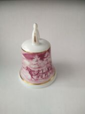 AK Kaiser Bone Porcelain Bell, Winter Forrest, Made in Germany picture