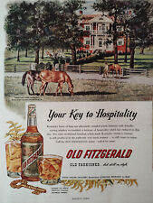 1952 April Holiday Original Art Ad Advertisement OLD FITZGERALD Bourbon Whiskey picture