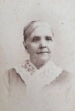 Old Victorian Woman's Portrait Cabinet Card Photo 1800s -Dereich, Lyons, NY picture