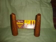 Vintage NOS Westwood Thermo-Serve Salt and Pepper Shakers-Wood Grain pattern picture