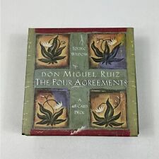 The Four Agreements 48 Card Deck by Don Miguel Ruiz Toltec Wisdom 2001 COMPLETE picture