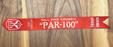Vintage Camp Inspection Troop Award Par-100 Tall Pine Council Ribbon Michigan MI picture