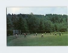 Postcard Baseball Scene Barry Field Camp Notre Dame Spofford New Hampshire USA picture