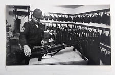 1970s US Army Armory Sergeant M-60 Machine Gun Vintage Press Photo #2 picture