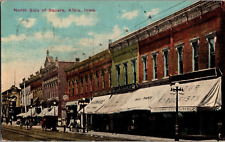 Postcard North Side Of Square Albia Iowa Divided Back Postmarked 1912 picture