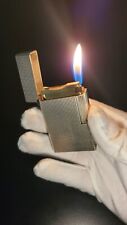 St Dupont Ligne 1 Large Lighter Silver Plated With Diamondhead Pattern picture