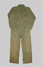 Old Vtg 1940s WWII US Army HBT Coveralls 13 Star Buttons Great Stage Movie Prop picture